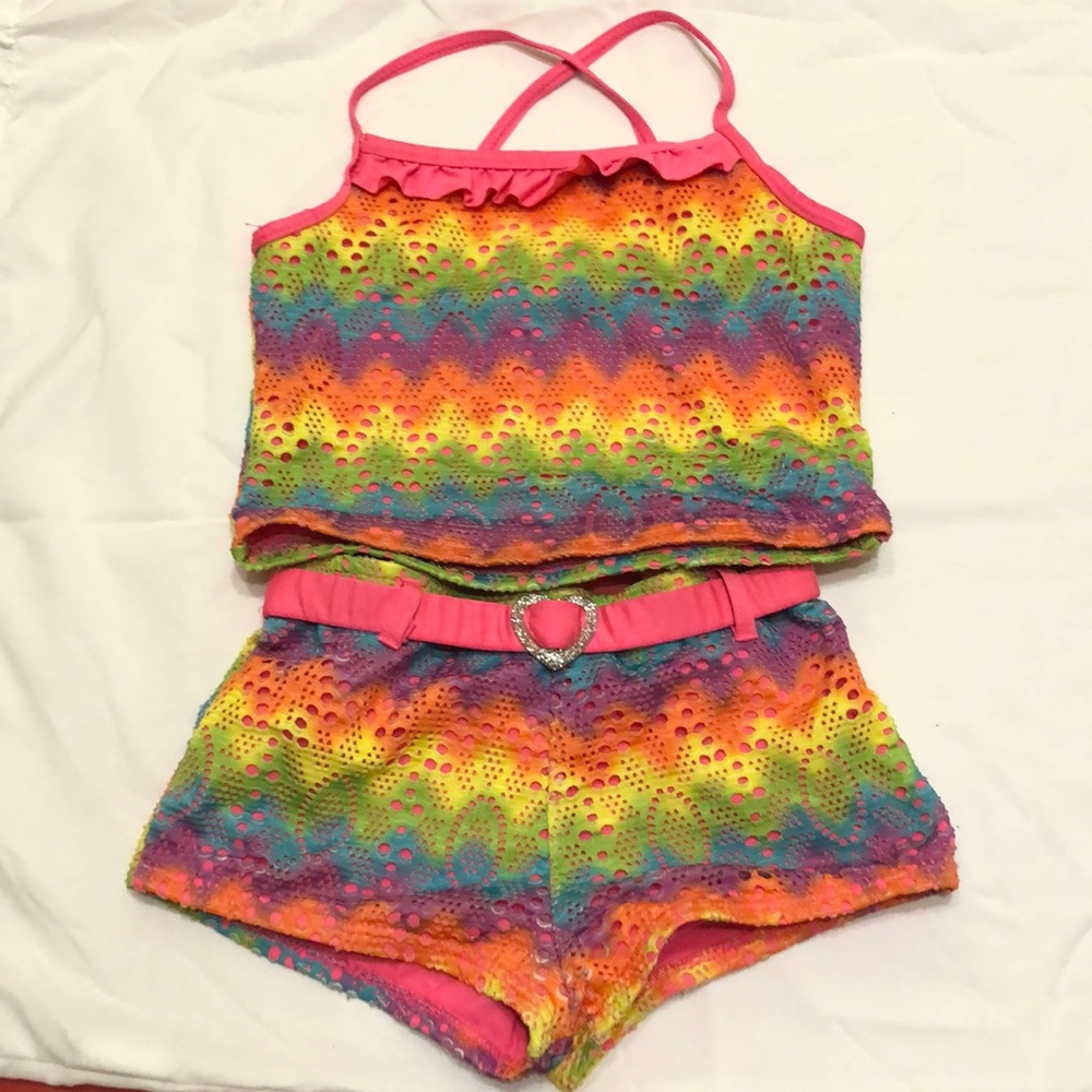 🎉2xhost pick🎉Girls Lemon Kiss two piece swimsuit